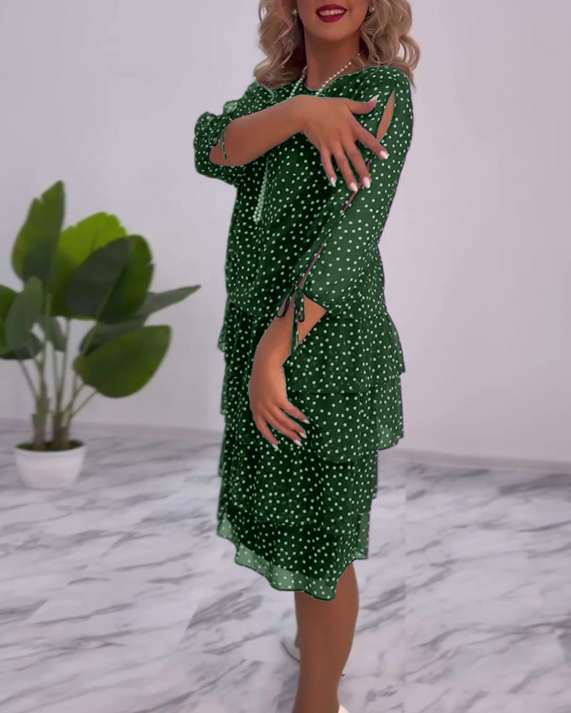 Sophia™ - Chic Polka Dot Dress