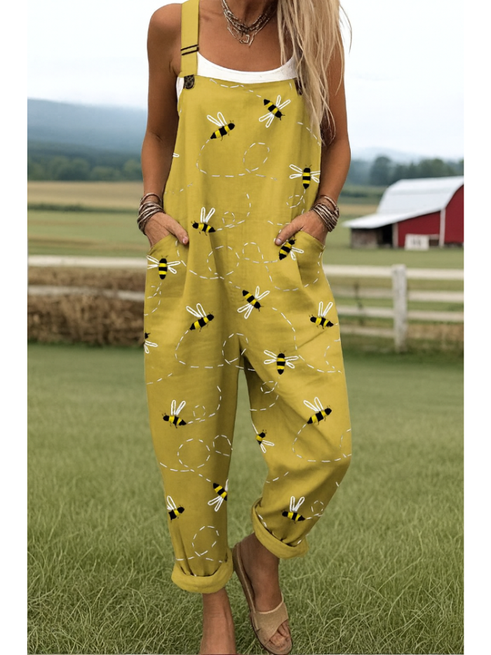 Savannah™ Leigh Embroidered Bee Jumpsuit