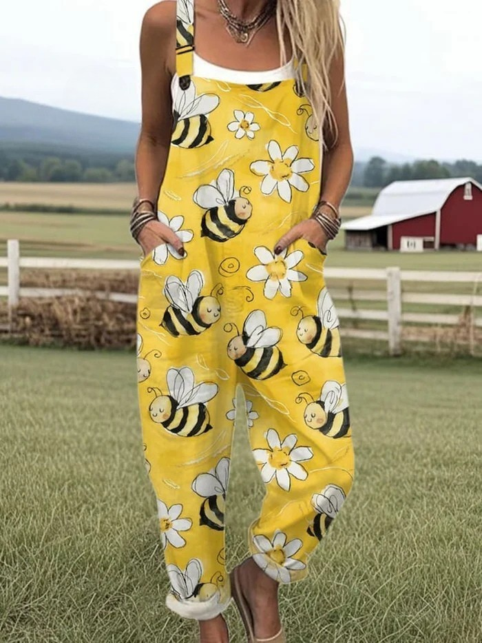Savannah™ Leigh Embroidered Bee Jumpsuit